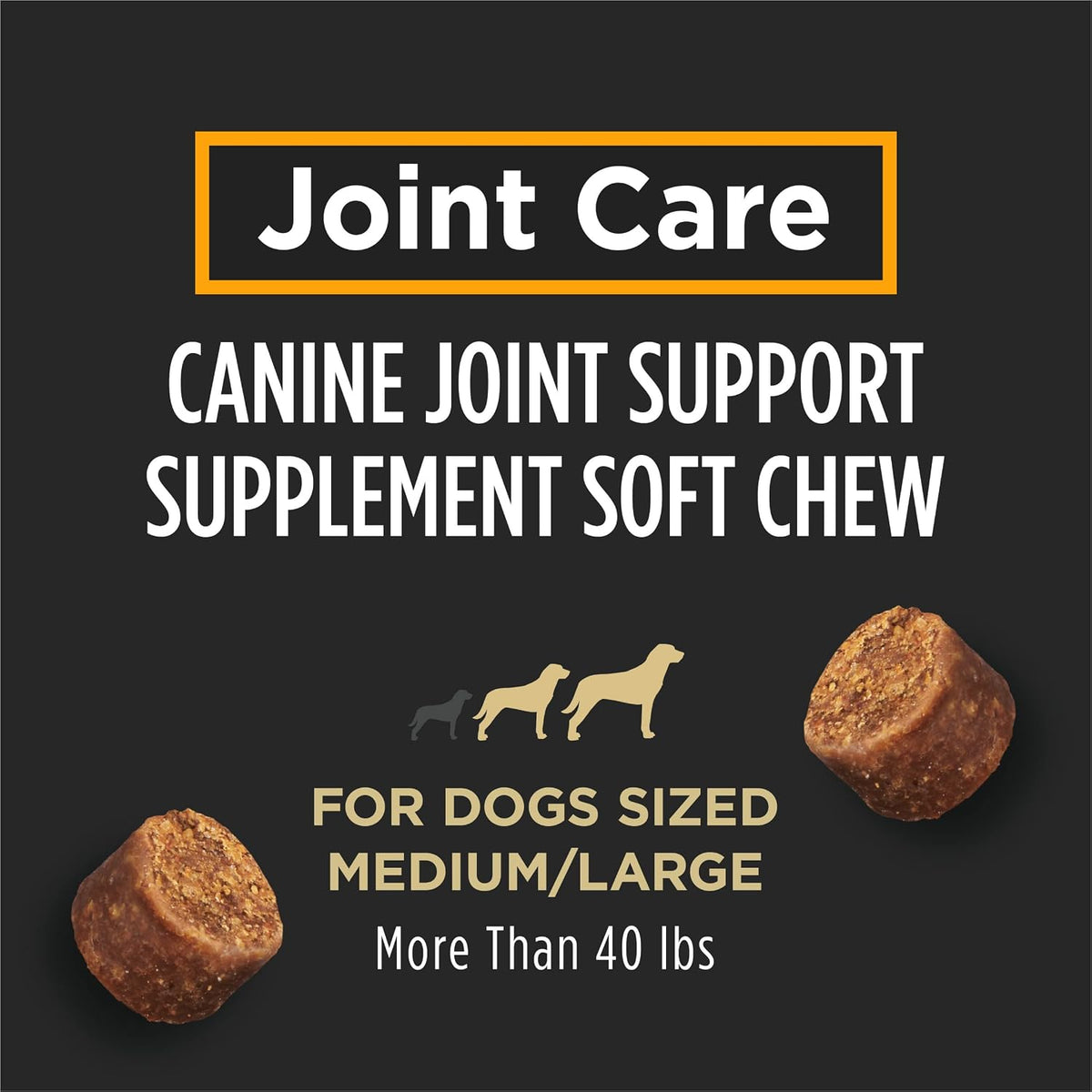 Purina Pro Plan Veterinary Small Breed Dog Joint Care Supplement with Glucosamine, Chondroitin, and Collagen to Support Hip and Joint Health – 60ct Pouch