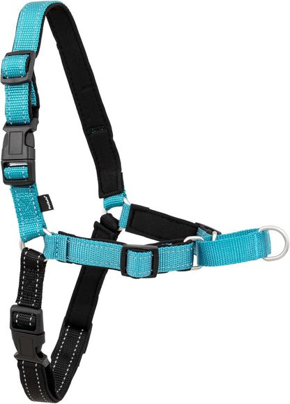 Easy Walk Deluxe Dog Harness, No Pull Dog Harness – Perfect for Leash & Harness Training – Stops Pets from Pulling and Choking on Walks – Medium, Steel