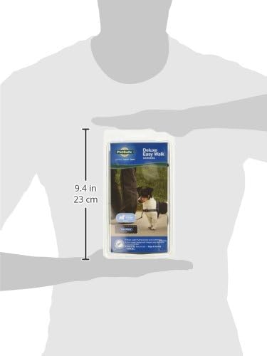 Easy Walk Deluxe Dog Harness, No Pull Dog Harness – Perfect for Leash & Harness Training – Stops Pets from Pulling and Choking on Walks – Medium, Steel