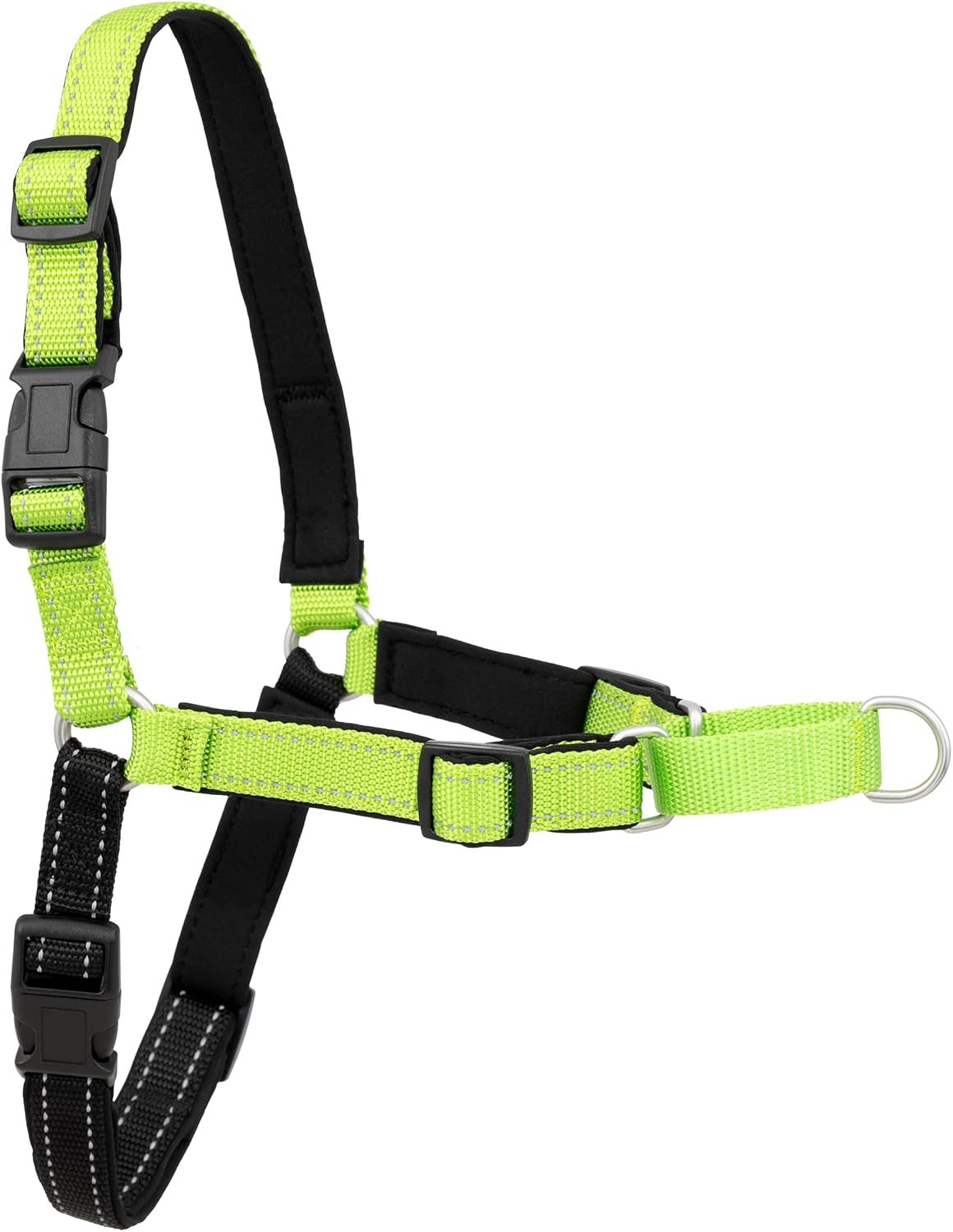 Easy Walk Deluxe Dog Harness, No Pull Dog Harness – Perfect for Leash & Harness Training – Stops Pets from Pulling and Choking on Walks – Medium, Steel