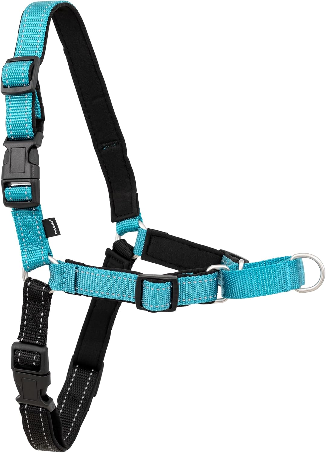 Easy Walk Deluxe Dog Harness, No Pull Dog Harness – Perfect for Leash & Harness Training – Stops Pets from Pulling and Choking on Walks – Medium, Steel