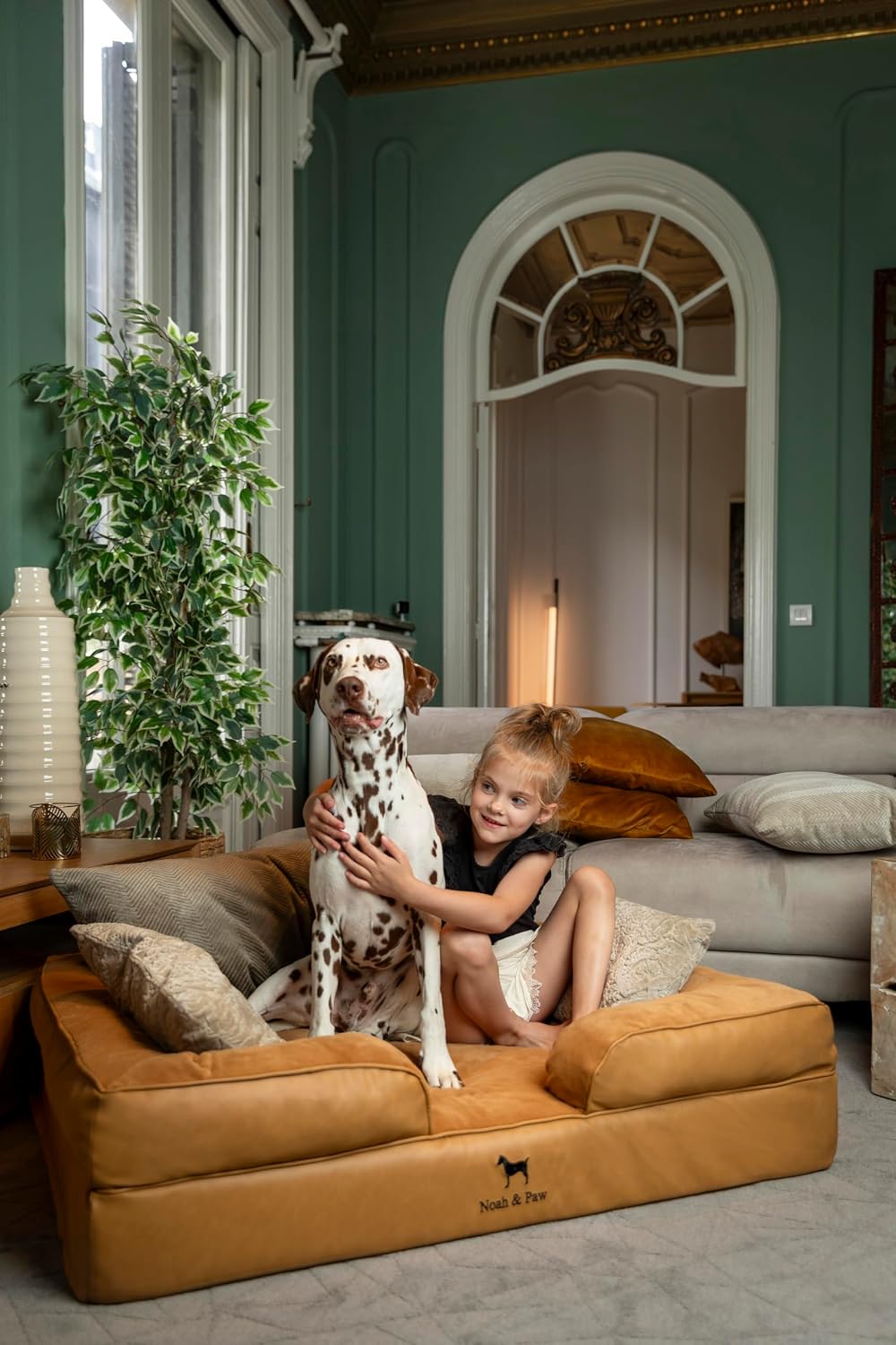 XL Dog Bed, 45x35x11 Inch, Orthopedic Large Dog Beds, Eggshell Memory Foam Infused with Cooling Gel, Inner Cover, Water Resistant, Machine Washable