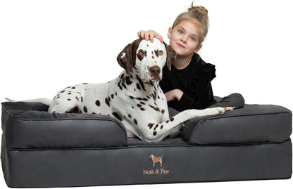 XL Dog Bed, 45x35x11 Inch, Orthopedic Large Dog Beds, Eggshell Memory Foam Infused with Cooling Gel, Inner Cover, Water Resistant, Machine Washable