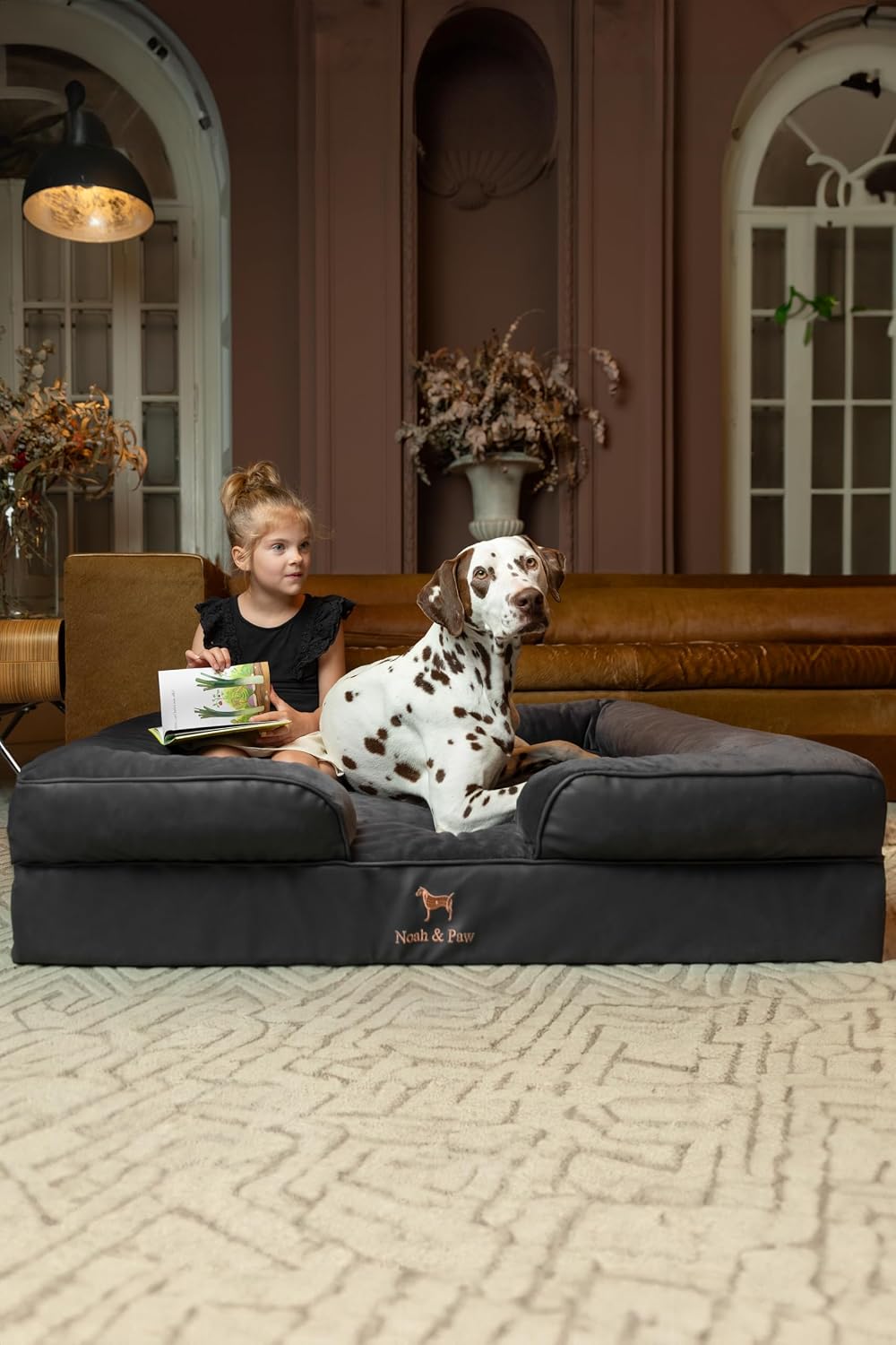 XL Dog Bed, 45x35x11 Inch, Orthopedic Large Dog Beds, Eggshell Memory Foam Infused with Cooling Gel, Inner Cover, Water Resistant, Machine Washable