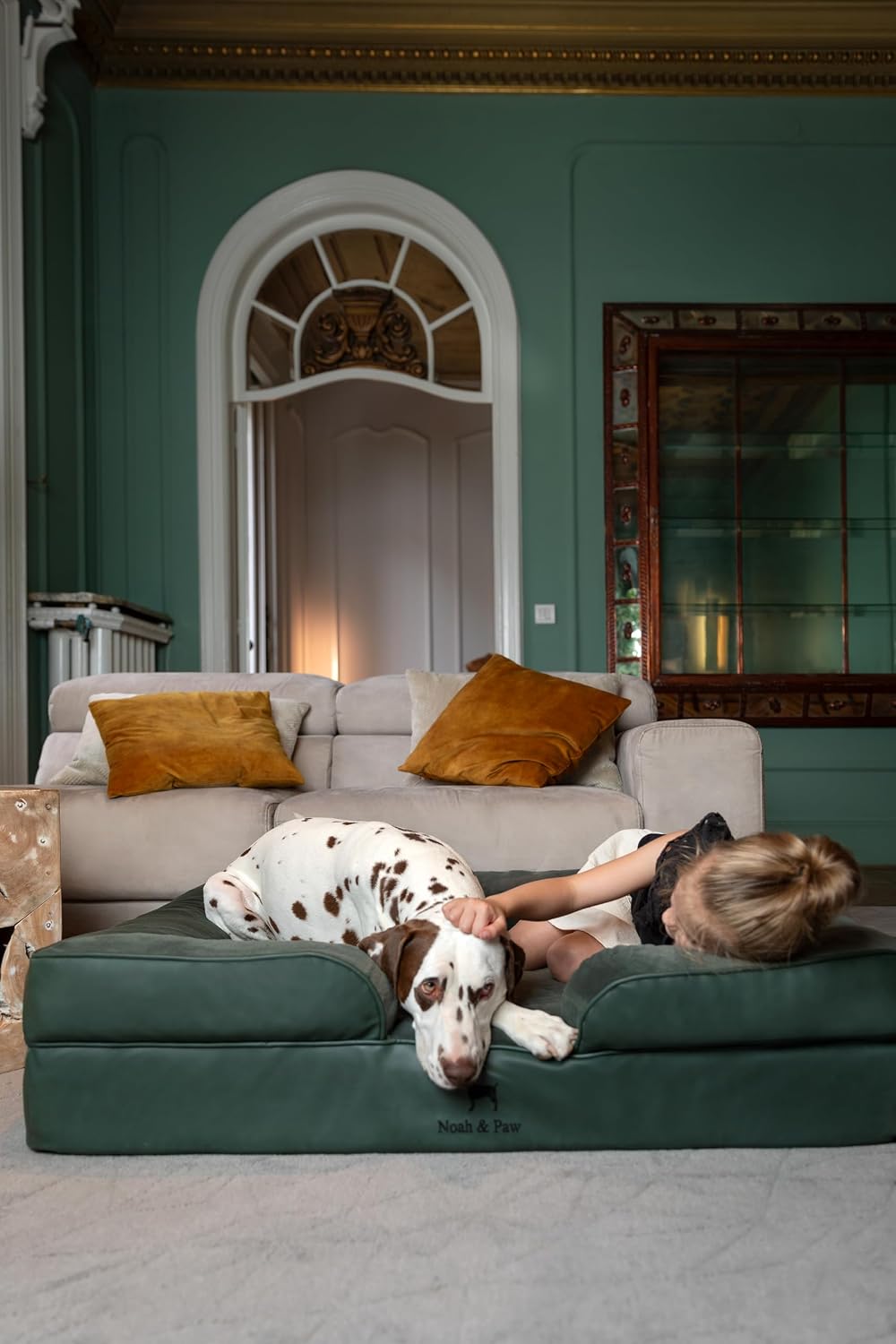 XL Dog Bed, 45x35x11 Inch, Orthopedic Large Dog Beds, Eggshell Memory Foam Infused with Cooling Gel, Inner Cover, Water Resistant, Machine Washable