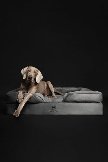 XL Dog Bed, 45x35x11 Inch, Orthopedic Large Dog Beds, Eggshell Memory Foam Infused with Cooling Gel, Inner Cover, Water Resistant, Machine Washable