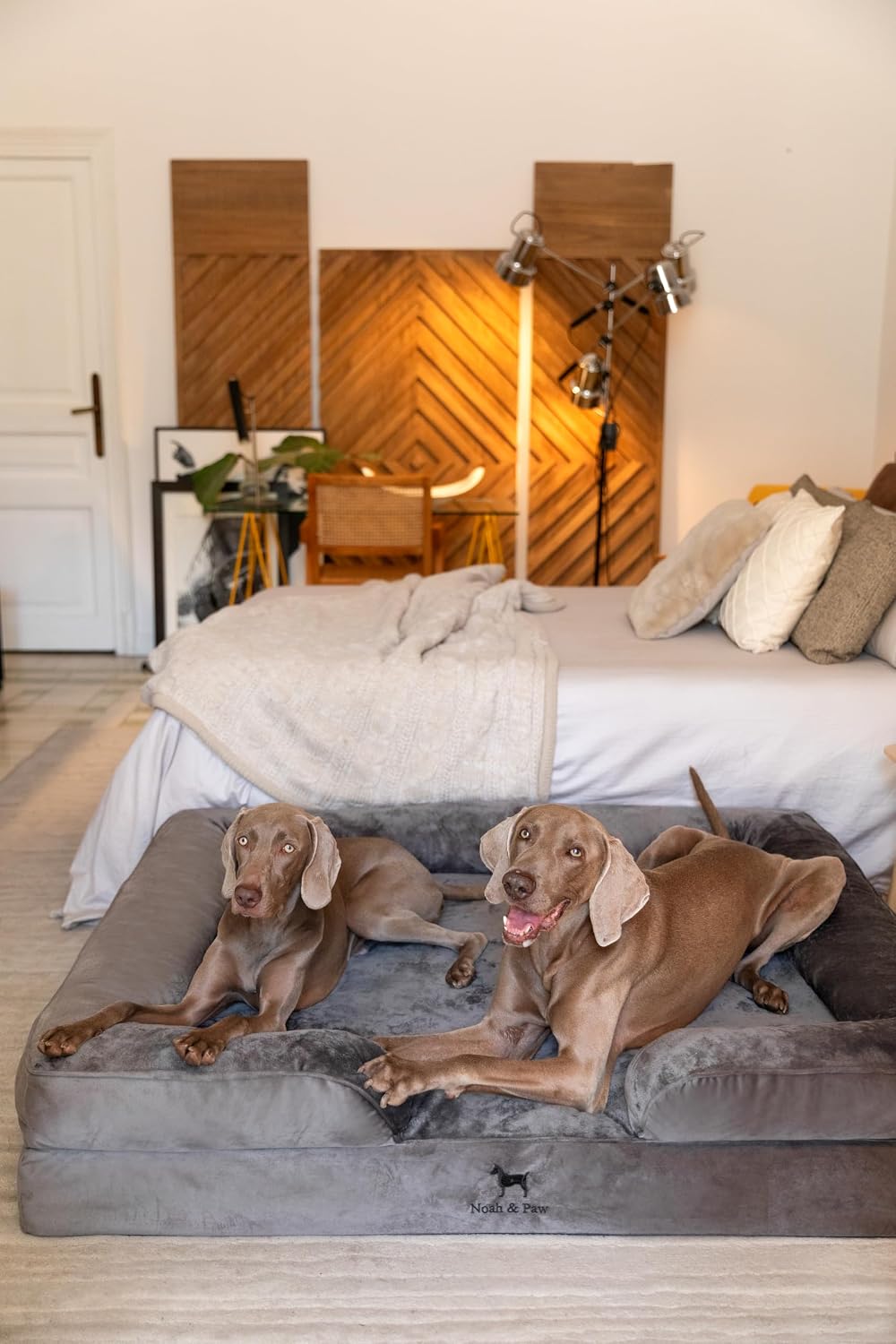 XL Dog Bed, 45x35x11 Inch, Orthopedic Large Dog Beds, Eggshell Memory Foam Infused with Cooling Gel, Inner Cover, Water Resistant, Machine Washable