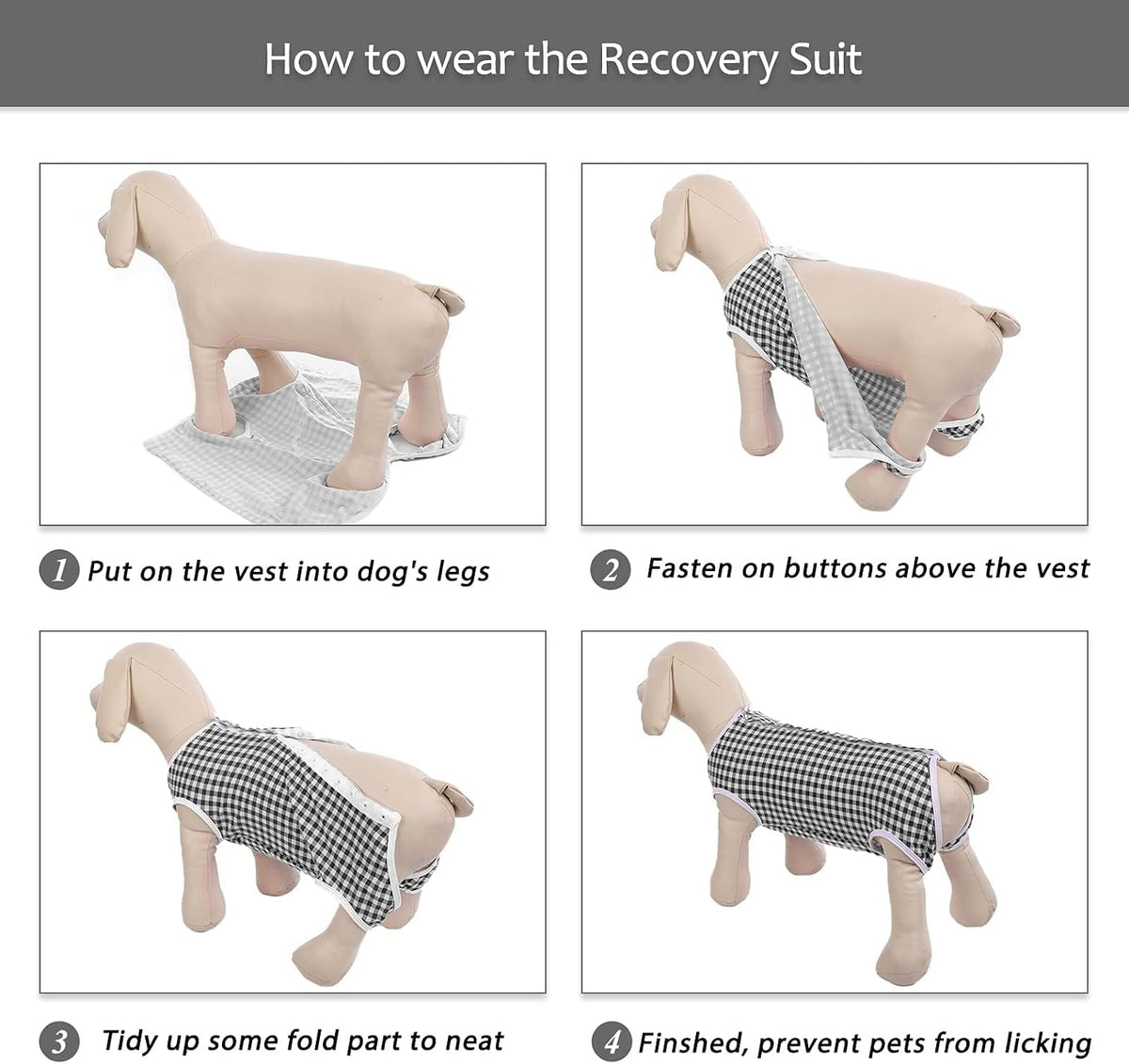 Surgical Recovery Suit for Dogs Cats, E-Collar Alternative