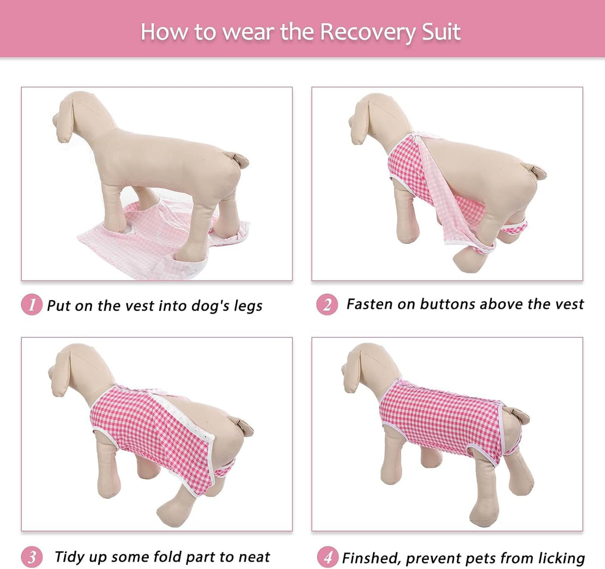 Surgical Recovery Suit for Dogs Cats, E-Collar Alternative