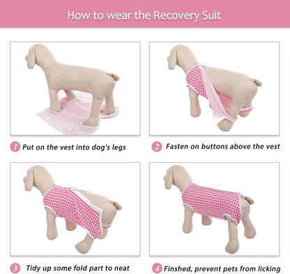 Surgical Recovery Suit for Dogs Cats, E-Collar Alternative