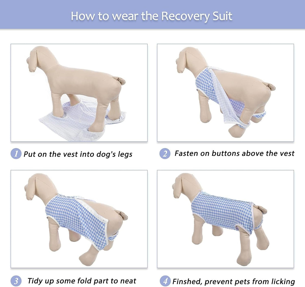 Surgical Recovery Suit for Dogs Cats, E-Collar Alternative