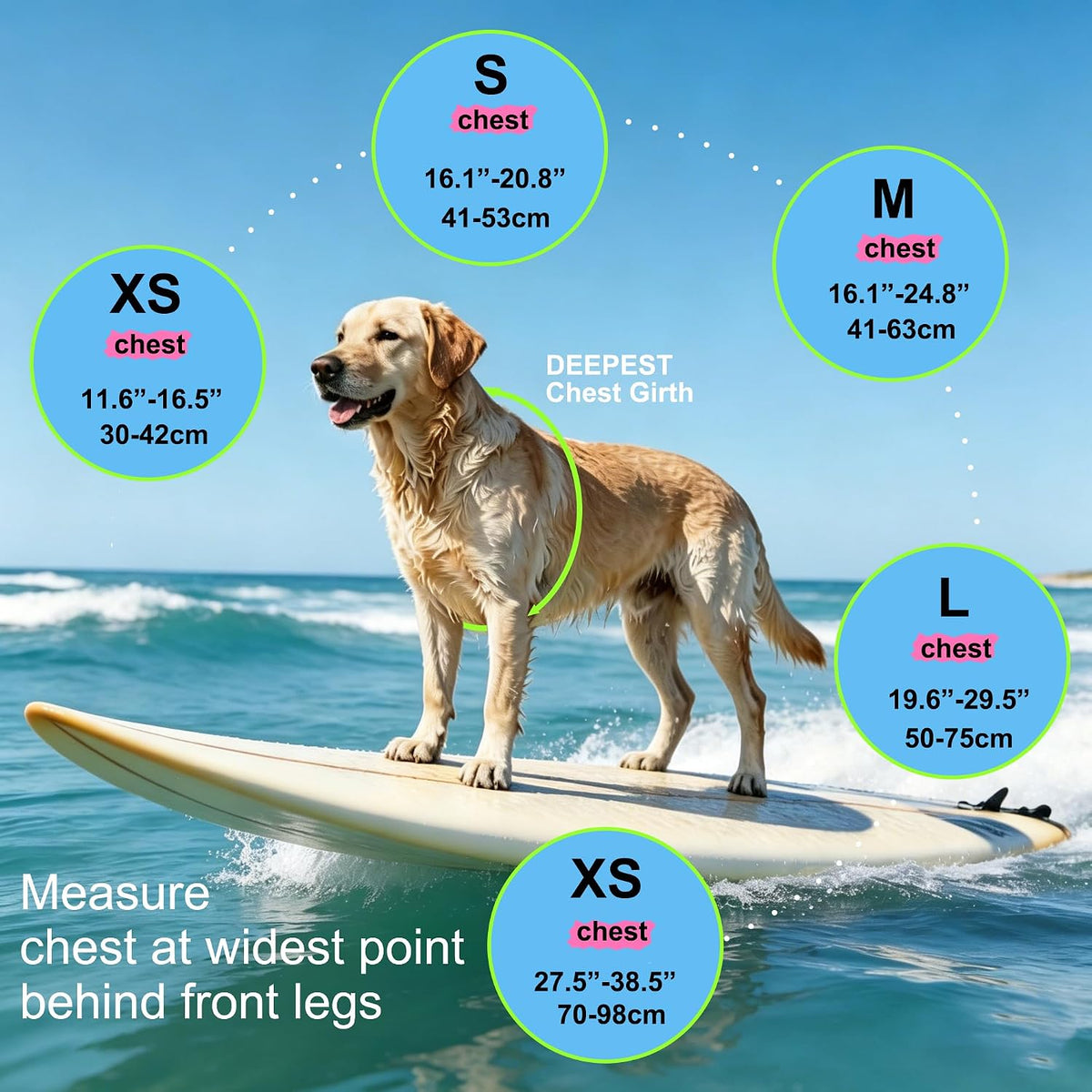 Dog Life Jacket with Double Rescue Handle, Reflective Dog Life Vest for Swimming Boating, Adjustable Pet Swim Vest Dog Flotation Device DFD for Small Medium Large Dogs - Green M