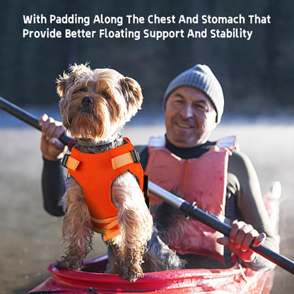 Dog Life Jacket with Double Rescue Handle, Reflective Dog Life Vest for Swimming Boating, Adjustable Pet Swim Vest Dog Flotation Device DFD for Small Medium Large Dogs - Green M