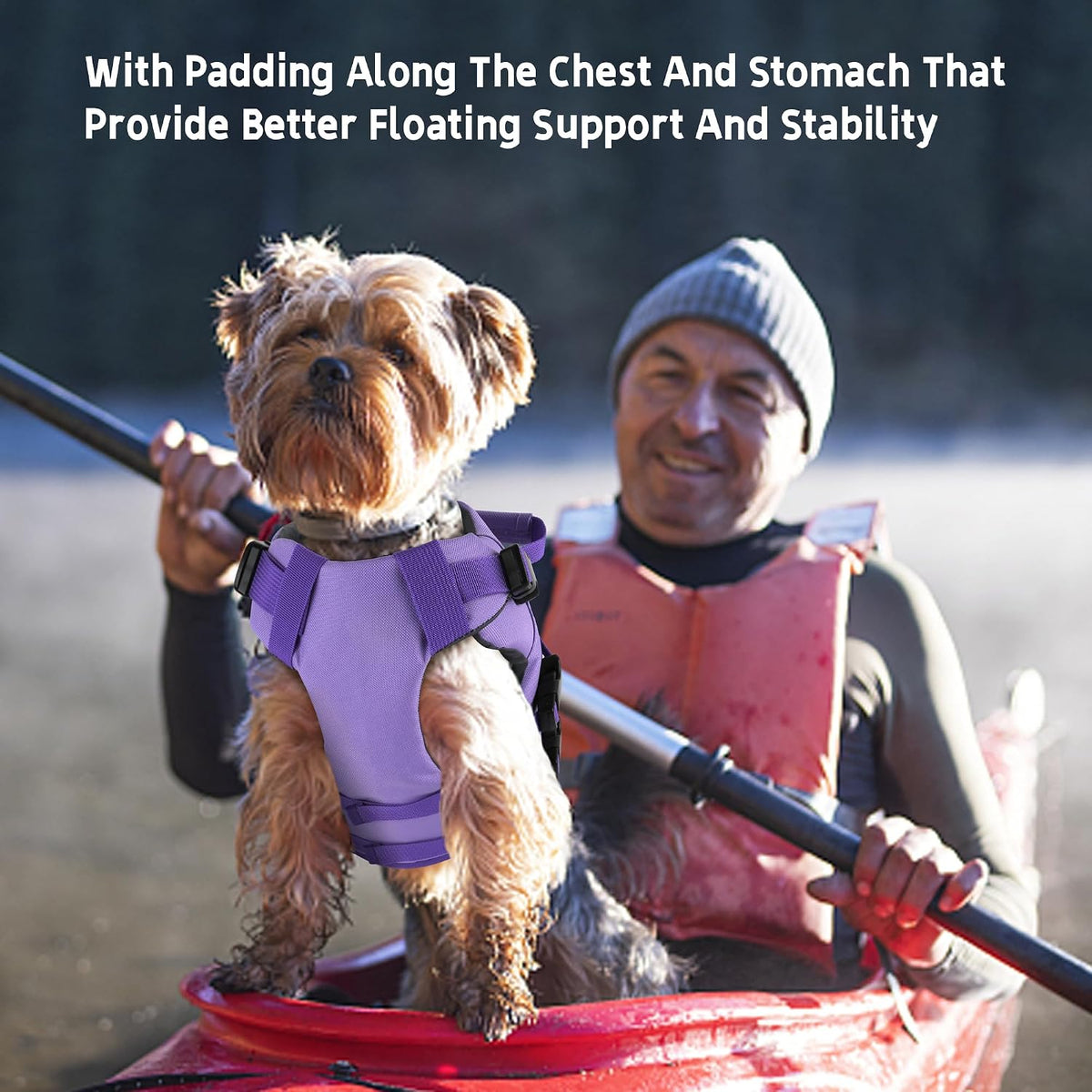 Dog Life Jacket with Double Rescue Handle, Reflective Dog Life Vest for Swimming Boating, Adjustable Pet Swim Vest Dog Flotation Device DFD for Small Medium Large Dogs - Green M