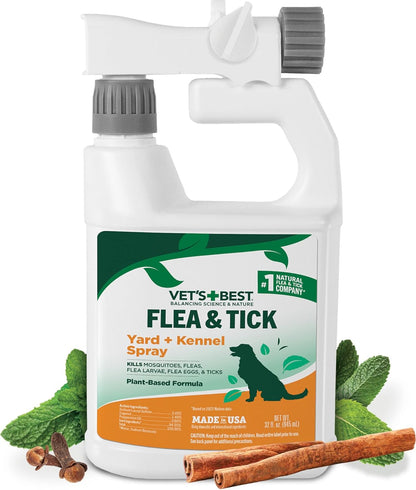 Flea & Tick, Mosquito, Yard & Kennel Spray for Dogs, 32 oz