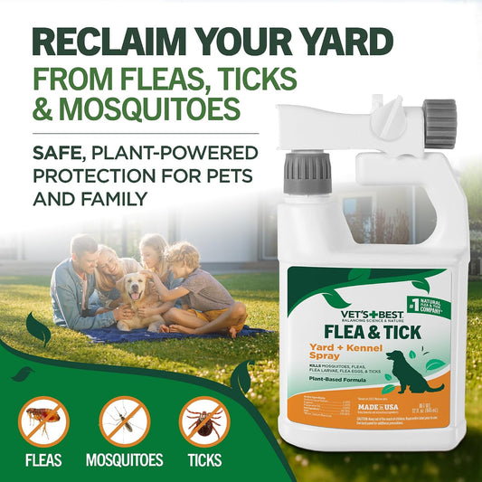 Flea & Tick, Mosquito, Yard & Kennel Spray for Dogs, 32 oz