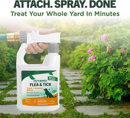 Flea & Tick, Mosquito, Yard & Kennel Spray for Dogs, 32 oz