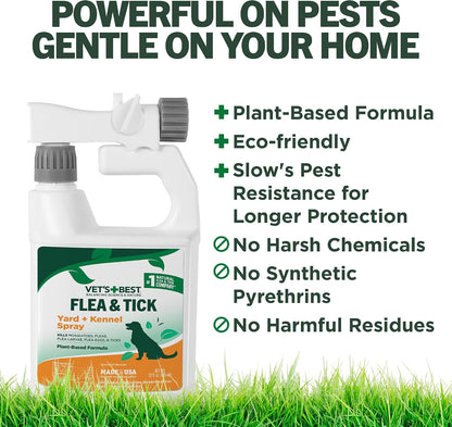 Flea & Tick, Mosquito, Yard & Kennel Spray for Dogs, 32 oz