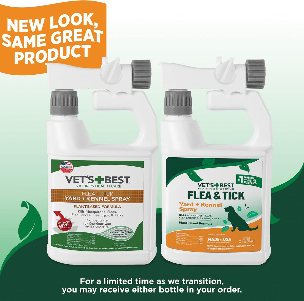 Flea & Tick, Mosquito, Yard & Kennel Spray for Dogs, 32 oz