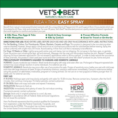 Flea & Tick, Mosquito, Yard & Kennel Spray for Dogs, 32 oz