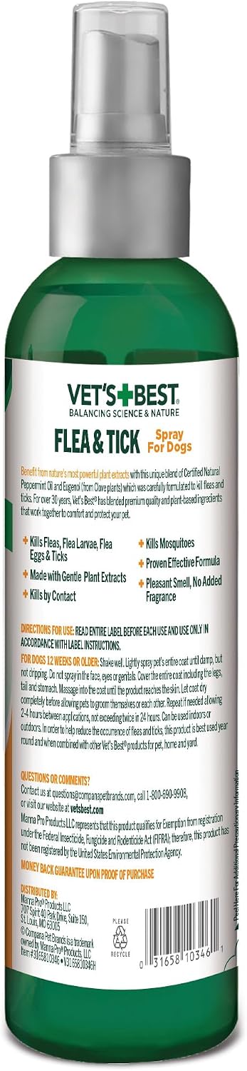 Flea & Tick, Mosquito, Yard & Kennel Spray for Dogs, 32 oz