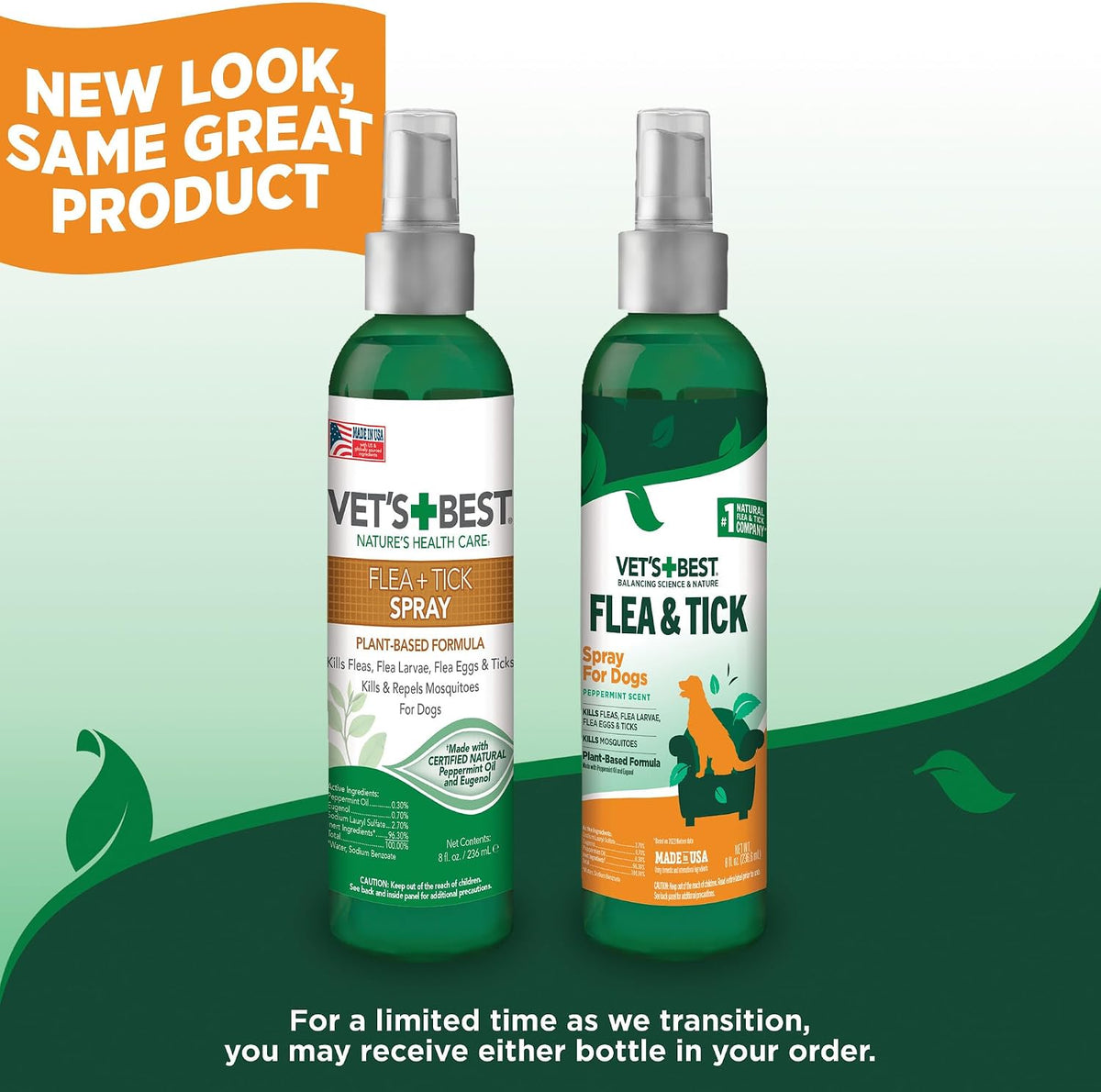 Flea & Tick, Mosquito, Yard & Kennel Spray for Dogs, 32 oz