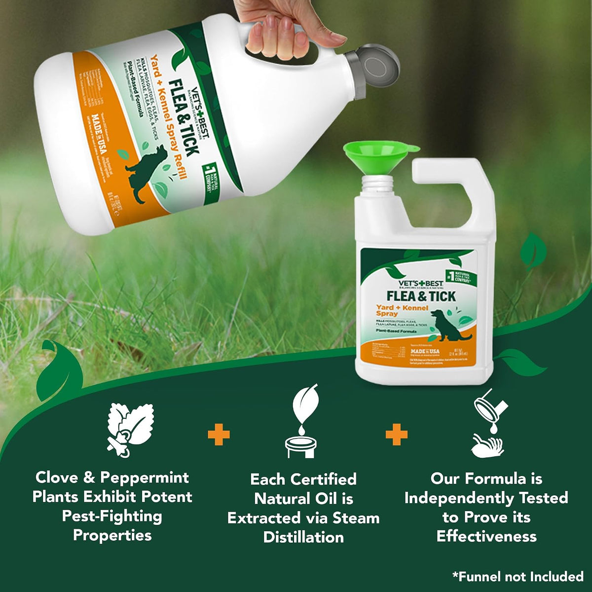 Flea & Tick, Mosquito, Yard & Kennel Spray for Dogs, 32 oz