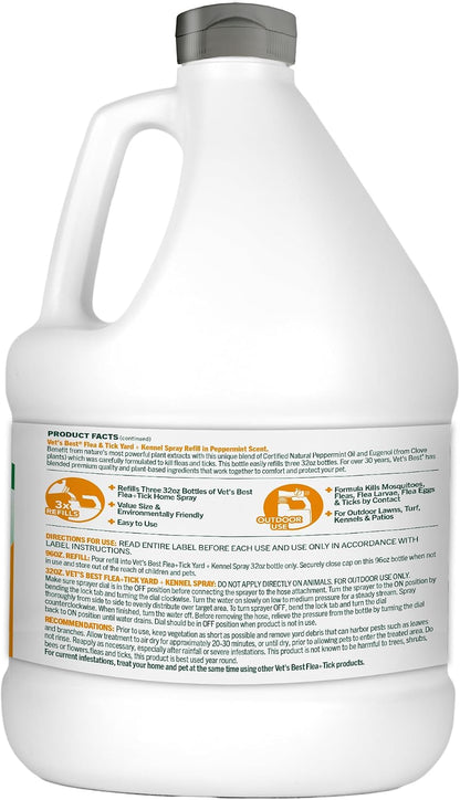 Flea & Tick, Mosquito, Yard & Kennel Spray for Dogs, 32 oz