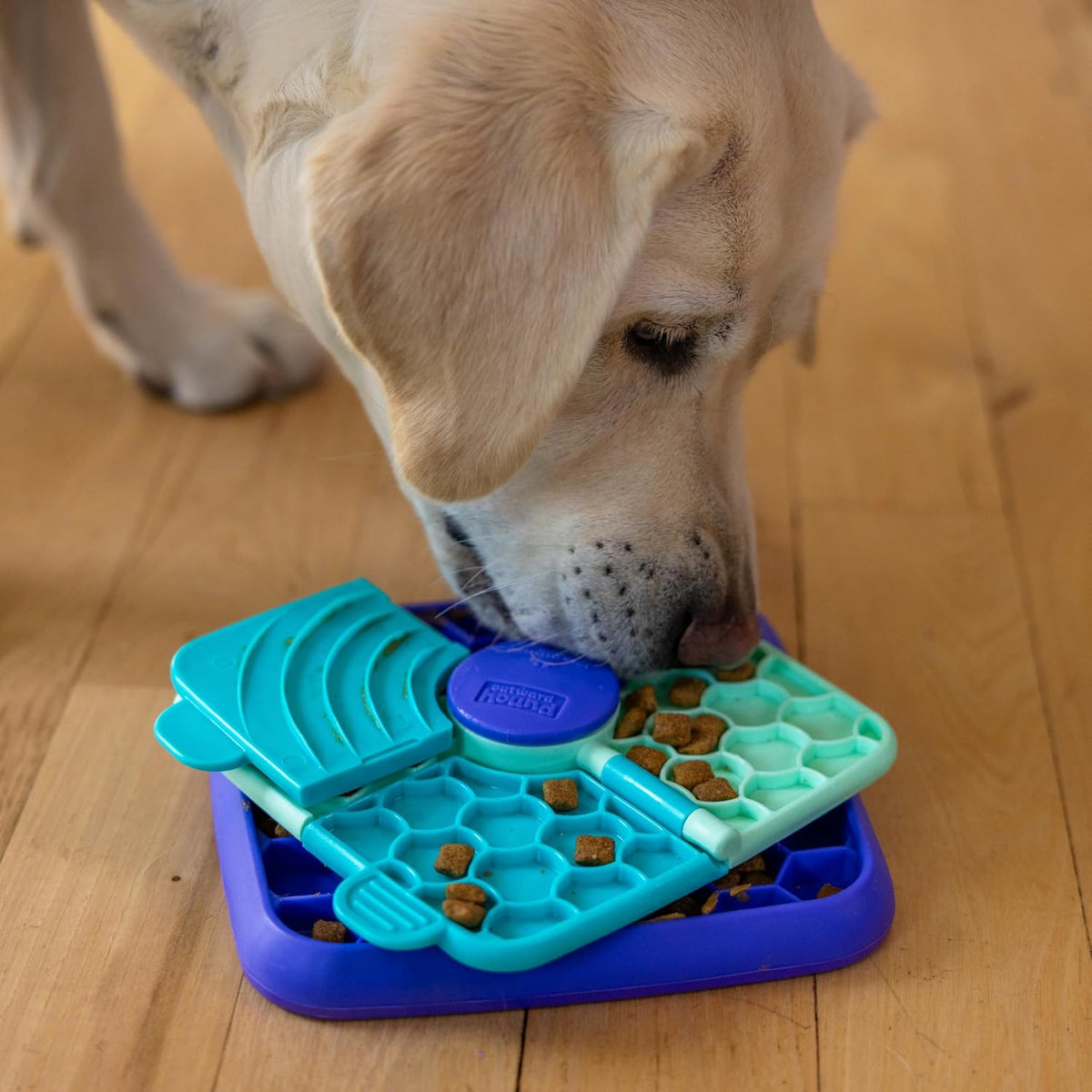 Nina Ottosson Lickin’ Layers 3-in-1 Dog Toy Treat Puzzle, 7"