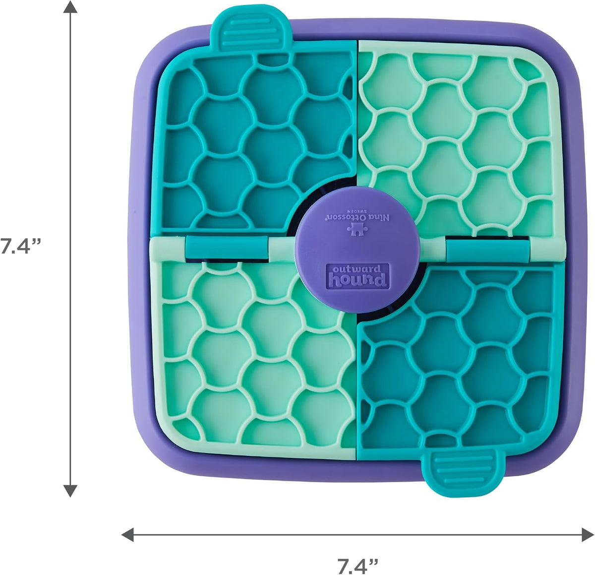 Nina Ottosson Lickin’ Layers 3-in-1 Dog Toy Treat Puzzle, 7"