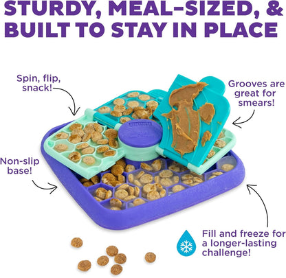 Nina Ottosson Lickin’ Layers 3-in-1 Dog Toy Treat Puzzle, 7"