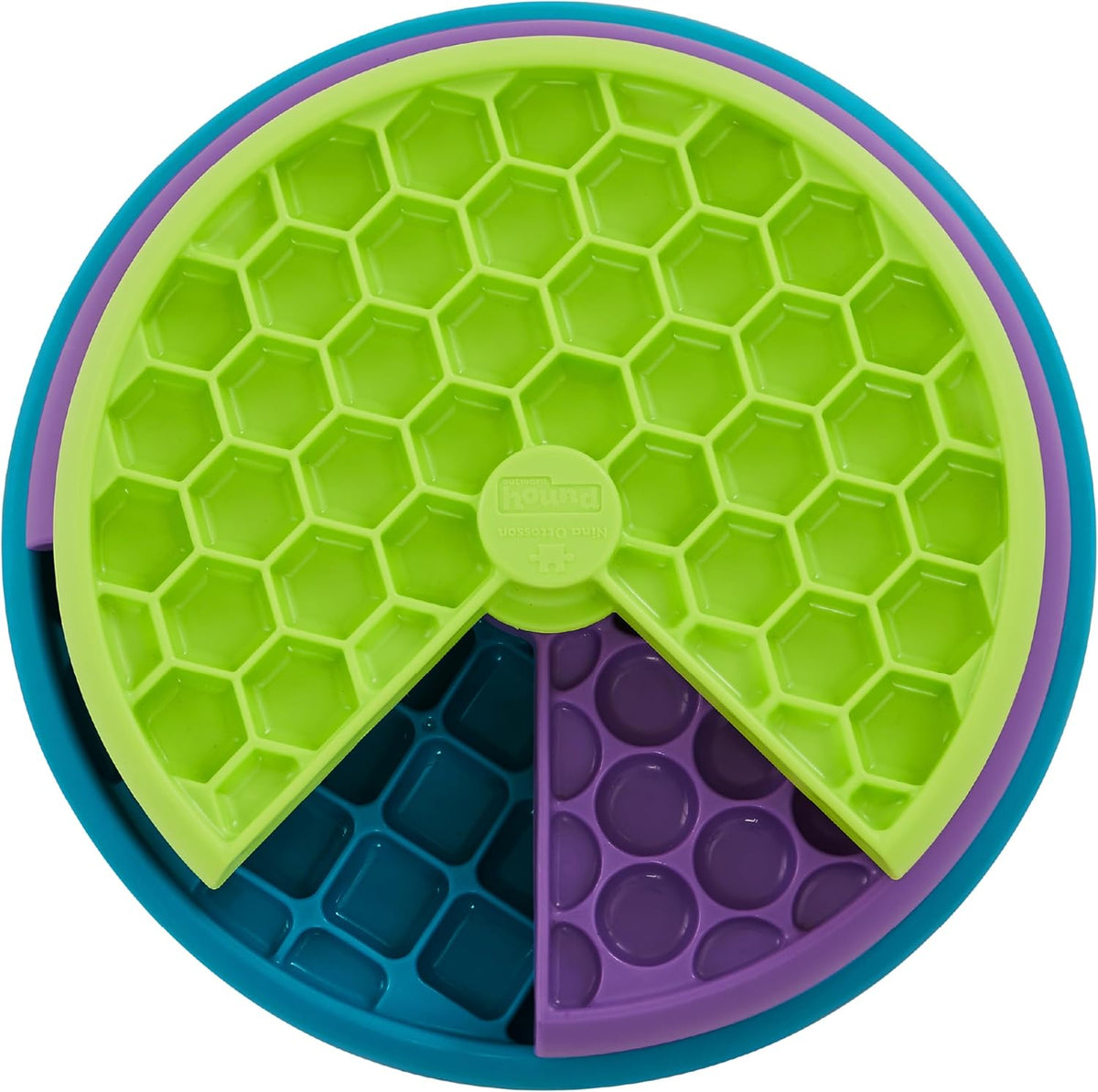 Nina Ottosson Lickin’ Layers 3-in-1 Dog Toy Treat Puzzle, 7"