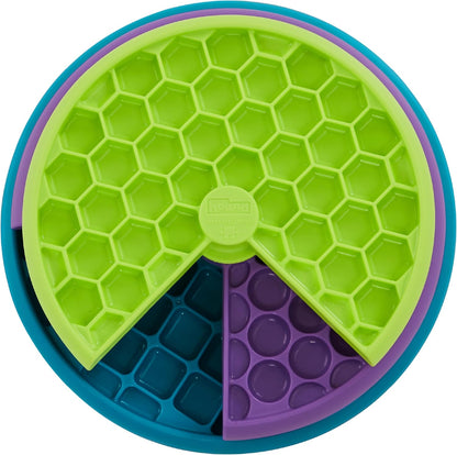 Nina Ottosson Lickin’ Layers 3-in-1 Dog Toy Treat Puzzle, 7"