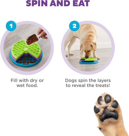 Nina Ottosson Lickin’ Layers 3-in-1 Dog Toy Treat Puzzle, 7"