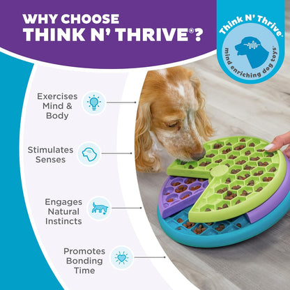 Nina Ottosson Lickin’ Layers 3-in-1 Dog Toy Treat Puzzle, 7"