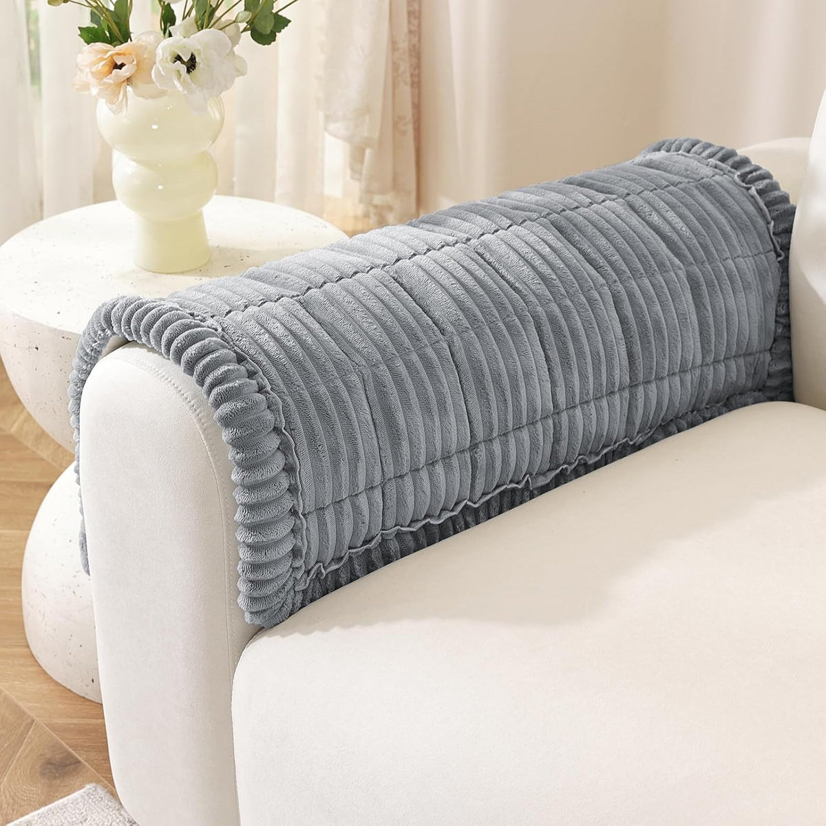 Couch Cover for Dogs, Washable Non Slip Sofa Cover for Pets | Soft Couch Covers for Sofa, Loveseat and Sectional, Furniture Protector Against Pet Hair & Dirt (27.6" x 59", Moss Green)