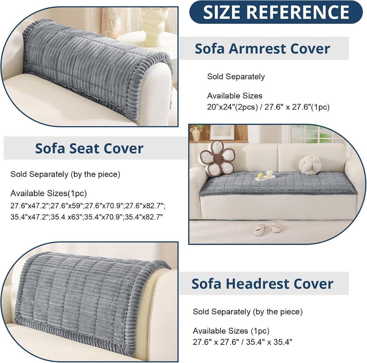 Couch Cover for Dogs, Washable Non Slip Sofa Cover for Pets | Soft Couch Covers for Sofa, Loveseat and Sectional, Furniture Protector Against Pet Hair & Dirt (27.6" x 59", Moss Green)