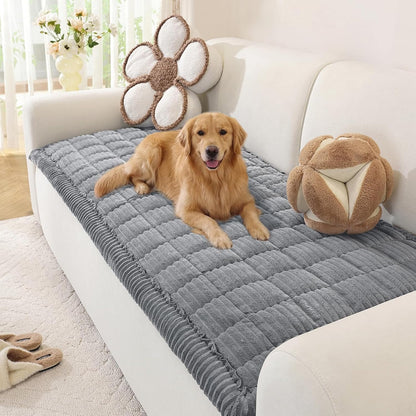 Couch Cover for Dogs, Washable Non Slip Sofa Cover for Pets | Soft Couch Covers for Sofa, Loveseat and Sectional, Furniture Protector Against Pet Hair & Dirt (27.6" x 59", Moss Green)
