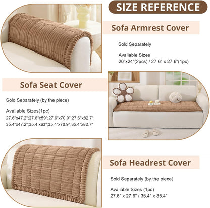 Couch Cover for Dogs, Washable Non Slip Sofa Cover for Pets | Soft Couch Covers for Sofa, Loveseat and Sectional, Furniture Protector Against Pet Hair & Dirt (27.6" x 59", Moss Green)