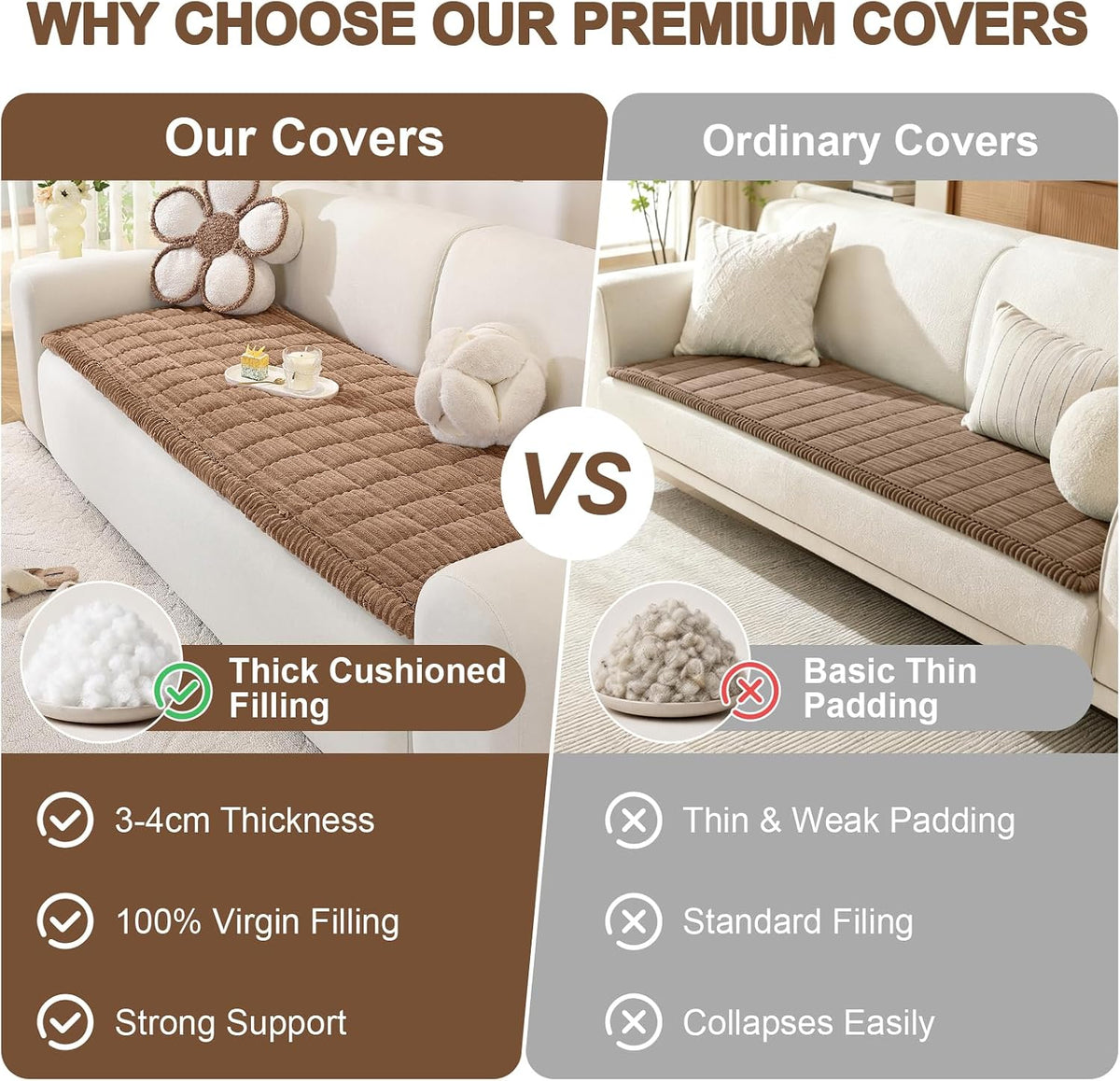 Couch Cover for Dogs, Washable Non Slip Sofa Cover for Pets | Soft Couch Covers for Sofa, Loveseat and Sectional, Furniture Protector Against Pet Hair & Dirt (27.6" x 59", Moss Green)