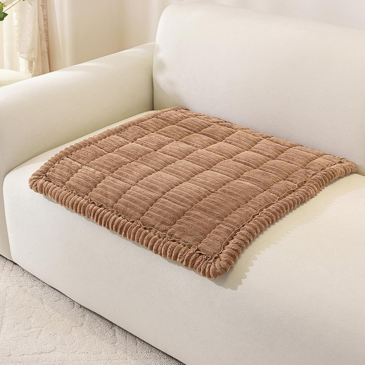 Couch Cover for Dogs, Washable Non Slip Sofa Cover for Pets | Soft Couch Covers for Sofa, Loveseat and Sectional, Furniture Protector Against Pet Hair & Dirt (27.6" x 59", Moss Green)