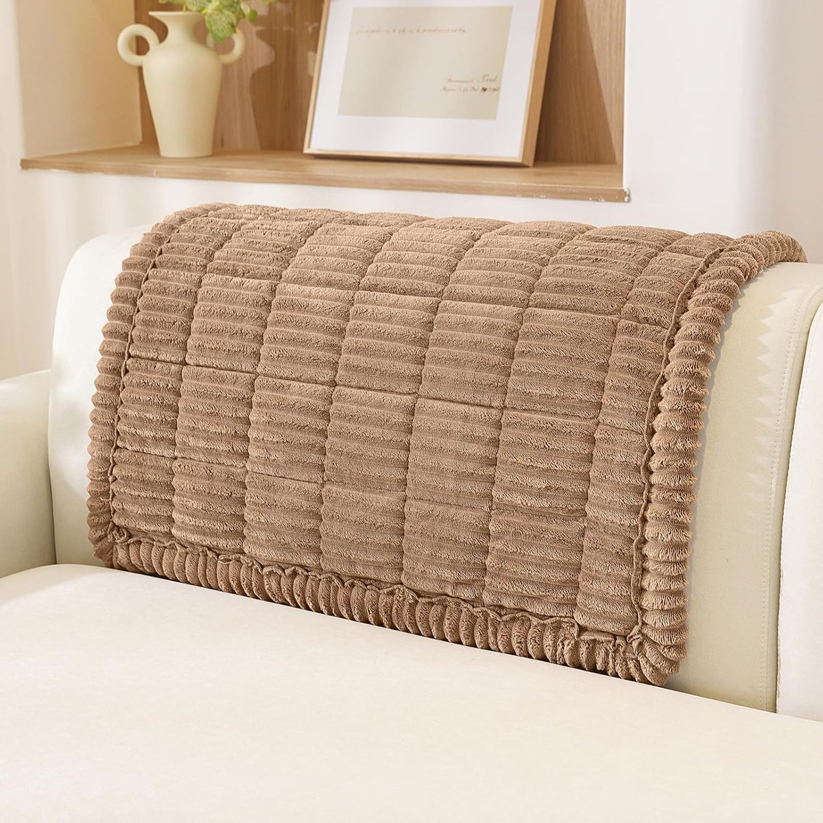 Couch Cover for Dogs, Washable Non Slip Sofa Cover for Pets | Soft Couch Covers for Sofa, Loveseat and Sectional, Furniture Protector Against Pet Hair & Dirt (27.6" x 59", Moss Green)