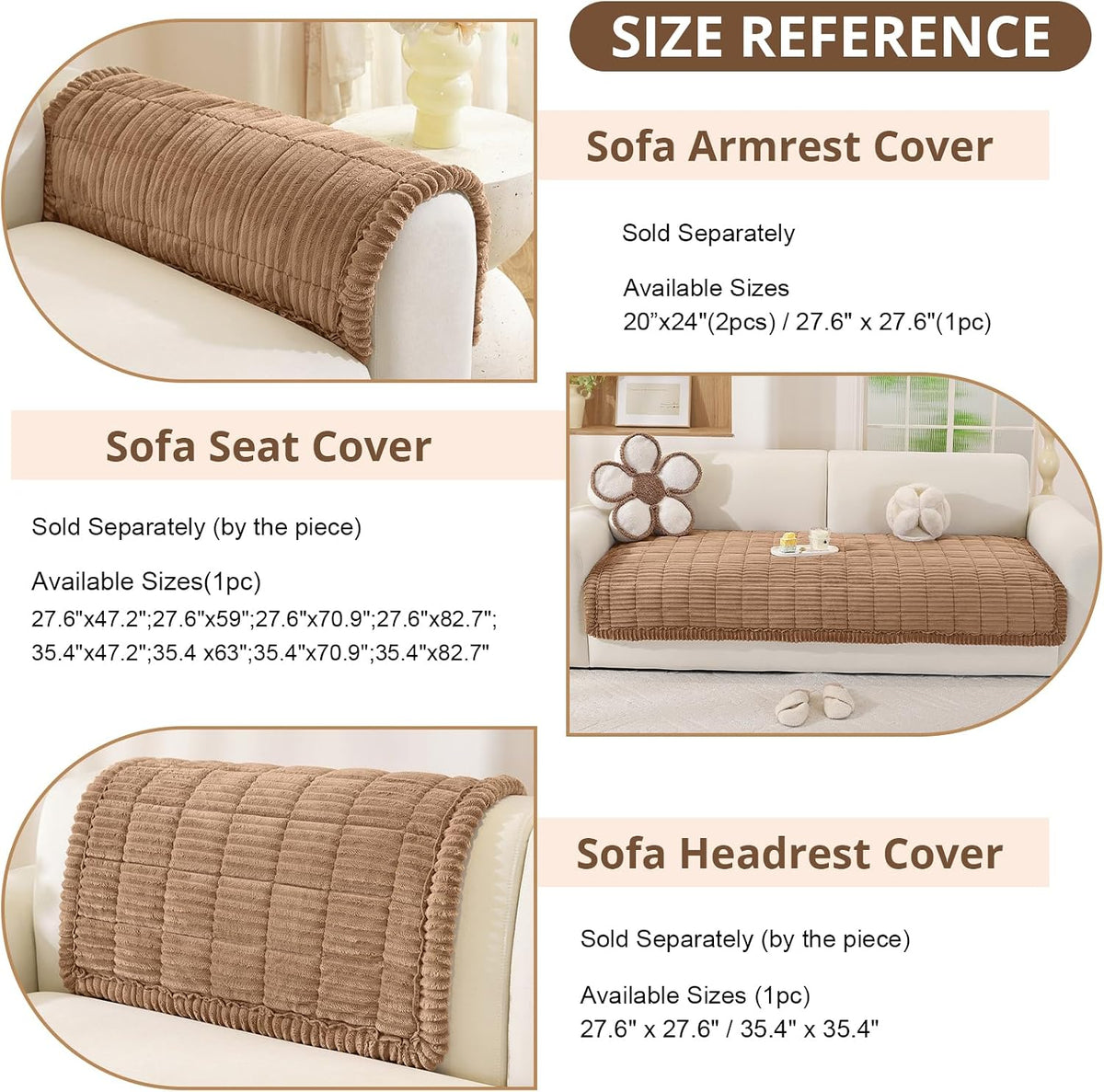 Couch Cover for Dogs, Washable Non Slip Sofa Cover for Pets | Soft Couch Covers for Sofa, Loveseat and Sectional, Furniture Protector Against Pet Hair & Dirt (27.6" x 59", Moss Green)