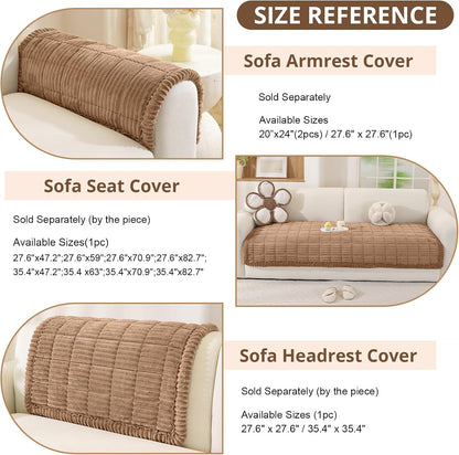 Couch Cover for Dogs, Washable Non Slip Sofa Cover for Pets | Soft Couch Covers for Sofa, Loveseat and Sectional, Furniture Protector Against Pet Hair & Dirt (27.6" x 59", Moss Green)