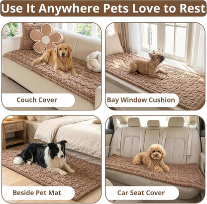 Couch Cover for Dogs, Washable Non Slip Sofa Cover for Pets | Soft Couch Covers for Sofa, Loveseat and Sectional, Furniture Protector Against Pet Hair & Dirt (27.6" x 59", Moss Green)