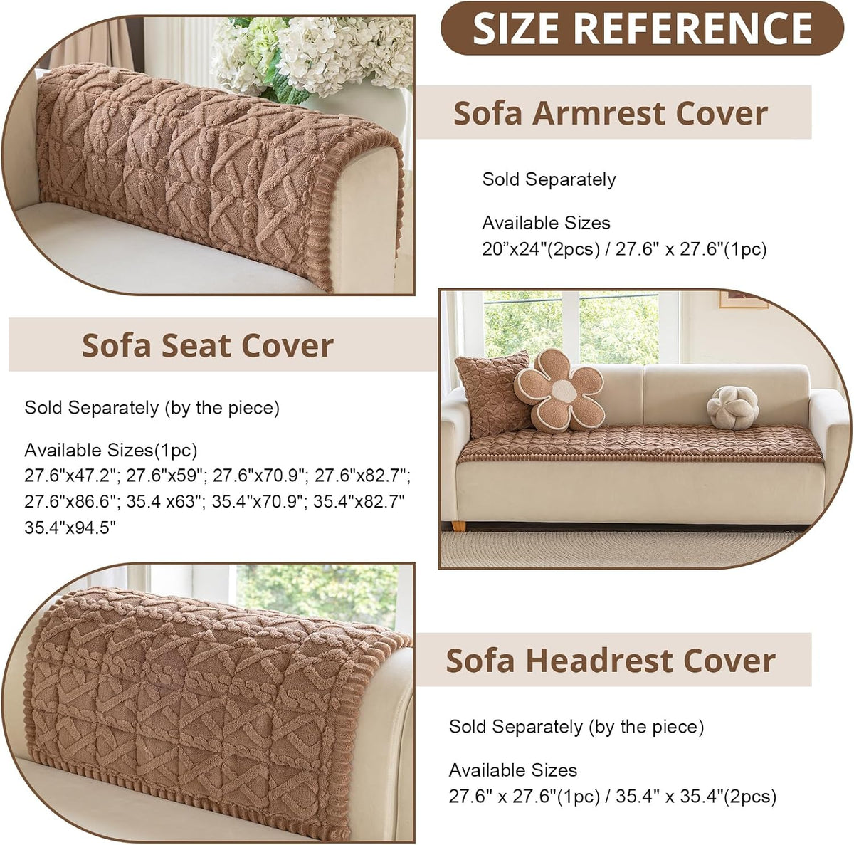 Couch Cover for Dogs, Washable Non Slip Sofa Cover for Pets | Soft Couch Covers for Sofa, Loveseat and Sectional, Furniture Protector Against Pet Hair & Dirt (27.6" x 59", Moss Green)