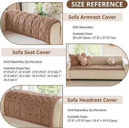 Couch Cover for Dogs, Washable Non Slip Sofa Cover for Pets | Soft Couch Covers for Sofa, Loveseat and Sectional, Furniture Protector Against Pet Hair & Dirt (27.6" x 59", Moss Green)