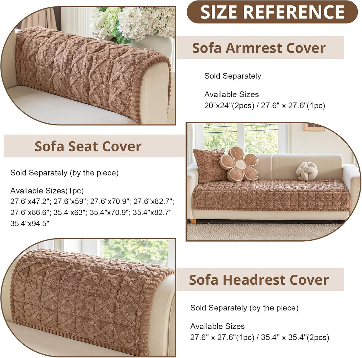 Couch Cover for Dogs, Washable Non Slip Sofa Cover for Pets | Soft Couch Covers for Sofa, Loveseat and Sectional, Furniture Protector Against Pet Hair & Dirt (27.6" x 59", Moss Green)