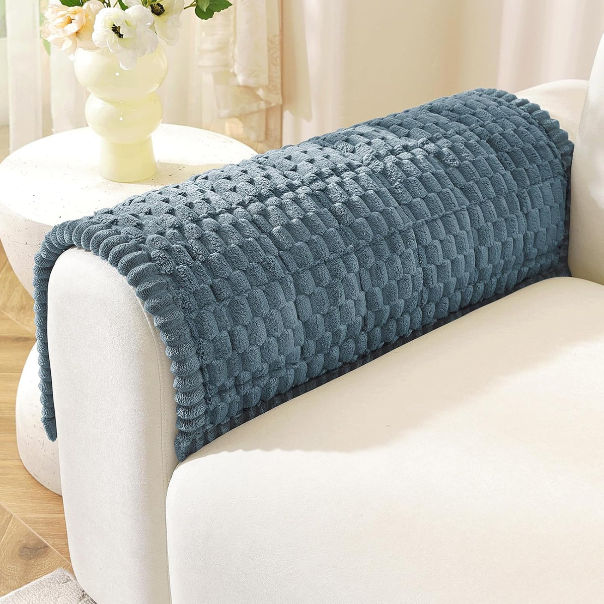 Couch Cover for Dogs, Washable Non Slip Sofa Cover for Pets | Soft Couch Covers for Sofa, Loveseat and Sectional, Furniture Protector Against Pet Hair & Dirt (27.6" x 59", Moss Green)