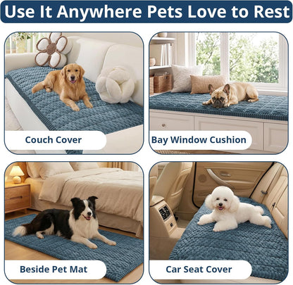 Couch Cover for Dogs, Washable Non Slip Sofa Cover for Pets | Soft Couch Covers for Sofa, Loveseat and Sectional, Furniture Protector Against Pet Hair & Dirt (27.6" x 59", Moss Green)